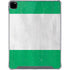 Nigeria Flag Distressed iPad Pro 12.9in (2020) Clear Case